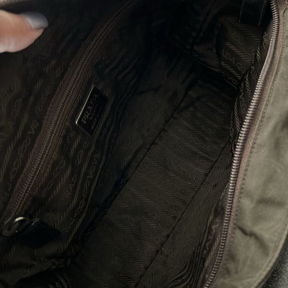 Prada chocolate brown micro fiber & leather bag with dust bag - Picture 13 of 13